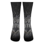 Owl Eyes Print Crew Socks