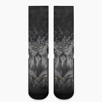 Owl Eyes Print Crew Socks