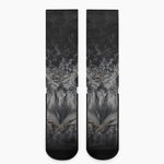 Owl Eyes Print Crew Socks