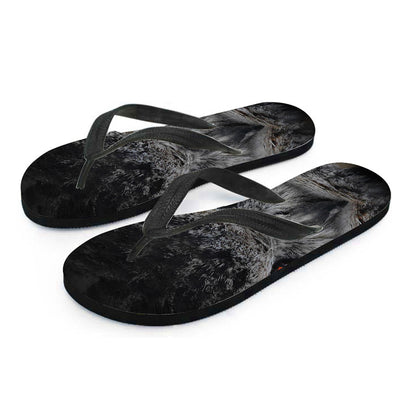 Owl Eyes Print Flip Flops