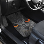 Owl Eyes Print Front and Back Car Floor Mats