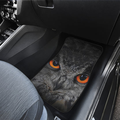 Owl Eyes Print Front Car Floor Mats