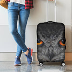 Owl Eyes Print Luggage Cover