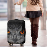 Owl Eyes Print Luggage Cover