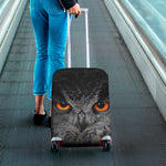 Owl Eyes Print Luggage Cover
