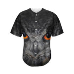 Owl Eyes Print Men's Baseball Jersey
