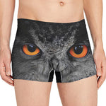 Owl Eyes Print Men's Boxer Briefs