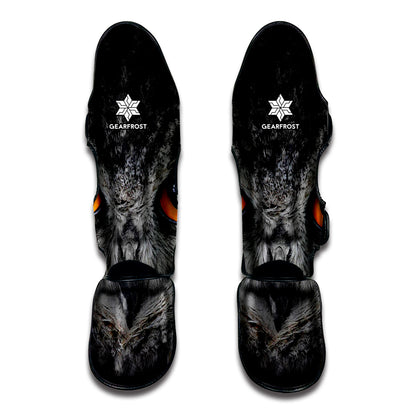 Owl Eyes Print Muay Thai Shin Guard