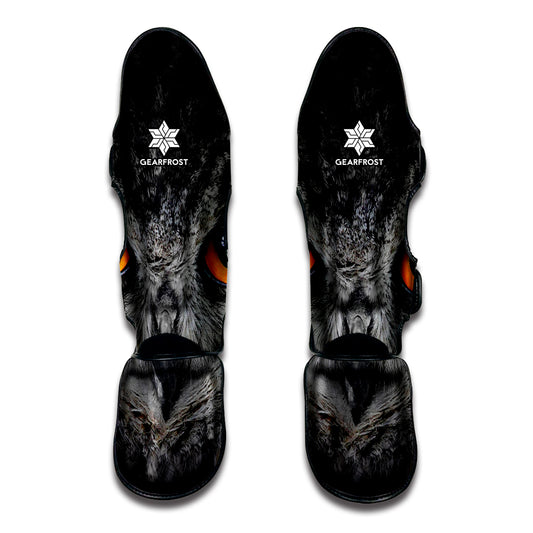 Owl Eyes Print Muay Thai Shin Guard
