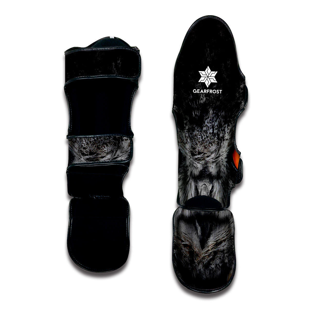 Owl Eyes Print Muay Thai Shin Guard