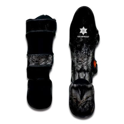 Owl Eyes Print Muay Thai Shin Guard