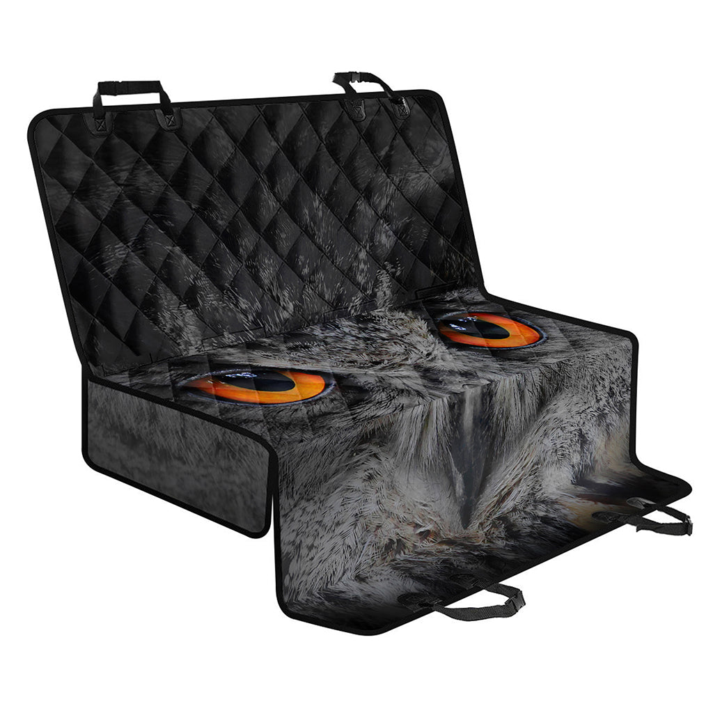 Owl Eyes Print Pet Car Back Seat Cover