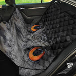 Owl Eyes Print Pet Car Back Seat Cover