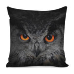 Owl Eyes Print Pillow Cover