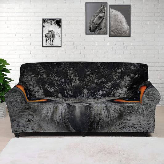 Owl Eyes Print Sofa Cover