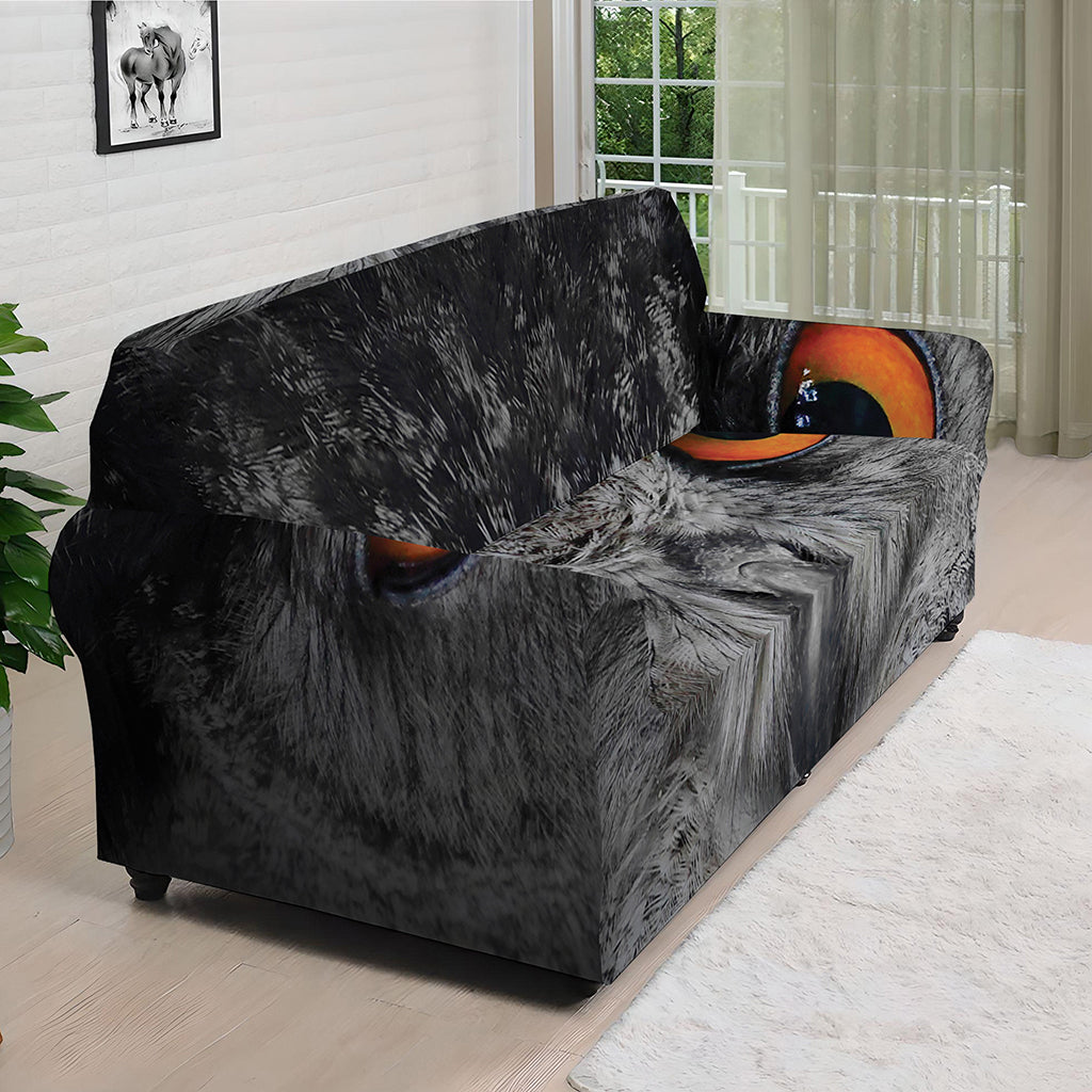 Owl Eyes Print Sofa Cover