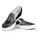 Owl Eyes Print White Slip On Sneakers