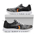 Owl Eyes Print White Running Shoes
