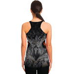 Owl Eyes Print Women's Racerback Tank Top