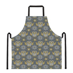 Owl Knitted Pattern Print Apron