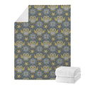 Owl Knitted Pattern Print Blanket