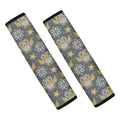 Owl Knitted Pattern Print Car Seat Belt Covers