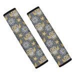 Owl Knitted Pattern Print Car Seat Belt Covers