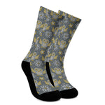 Owl Knitted Pattern Print Crew Socks