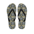 Owl Knitted Pattern Print Flip Flops