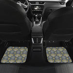 Owl Knitted Pattern Print Front and Back Car Floor Mats