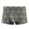 Owl Knitted Pattern Print Men's Boxer Briefs