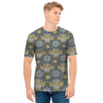 Owl Knitted Pattern Print Men's T-Shirt