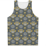 Owl Knitted Pattern Print Men's Tank Top
