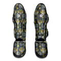 Owl Knitted Pattern Print Muay Thai Shin Guards