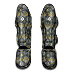 Owl Knitted Pattern Print Muay Thai Shin Guard