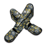 Owl Knitted Pattern Print Muay Thai Shin Guard