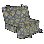 Owl Knitted Pattern Print Pet Car Back Seat Cover