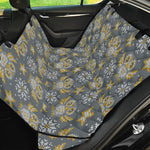 Owl Knitted Pattern Print Pet Car Back Seat Cover