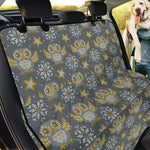 Owl Knitted Pattern Print Pet Car Back Seat Cover