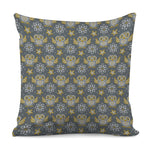 Owl Knitted Pattern Print Pillow Cover
