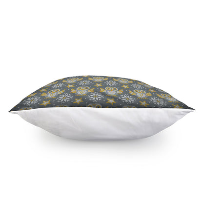 Owl Knitted Pattern Print Pillow Cover