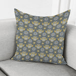 Owl Knitted Pattern Print Pillow Cover