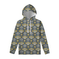 Owl Knitted Pattern Print Pullover Hoodie