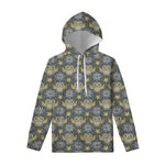 Owl Knitted Pattern Print Pullover Hoodie