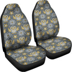 Owl Knitted Pattern Print Universal Fit Car Seat Covers