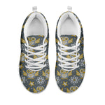 Owl Knitted Pattern Print White Sneakers
