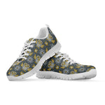 Owl Knitted Pattern Print White Sneakers