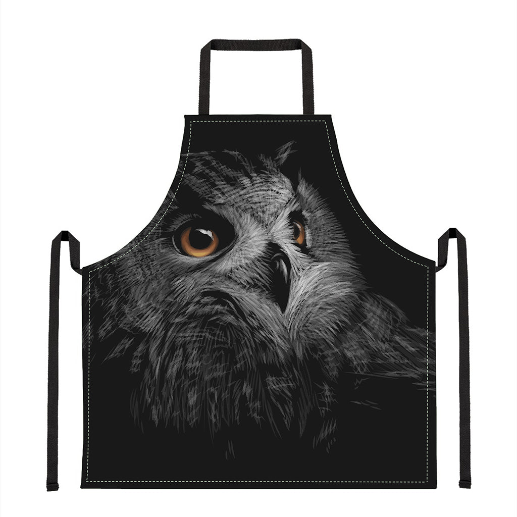 Owl Portrait Print Apron