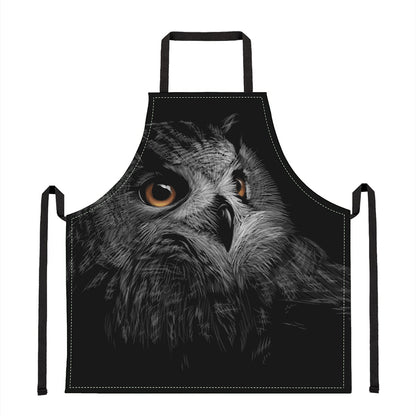 Owl Portrait Print Apron