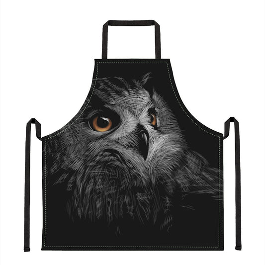 Owl Portrait Print Apron
